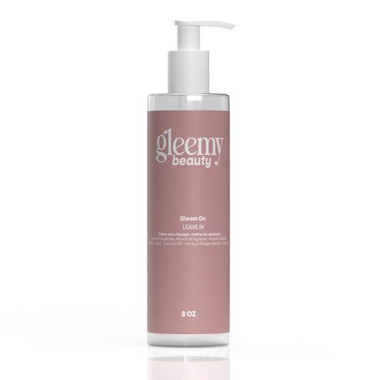 Leave-In Gleam on   Crème sans rinçage • crema sin aclarado